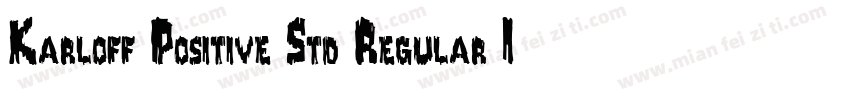 Karloff Positive Std Regular Italic字体转换